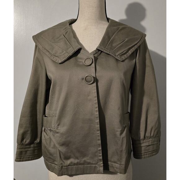 Anthropologie Sanctuary Clothing Swing Jacket Coat Cropped Sz Large MSRP $150 - Picture 1 of 6
